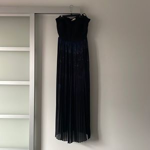 Strapless maxi dress